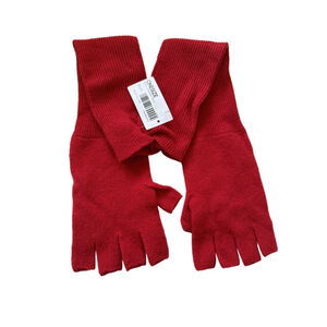 NWT Wool Cashmere Convertible Gloves RED